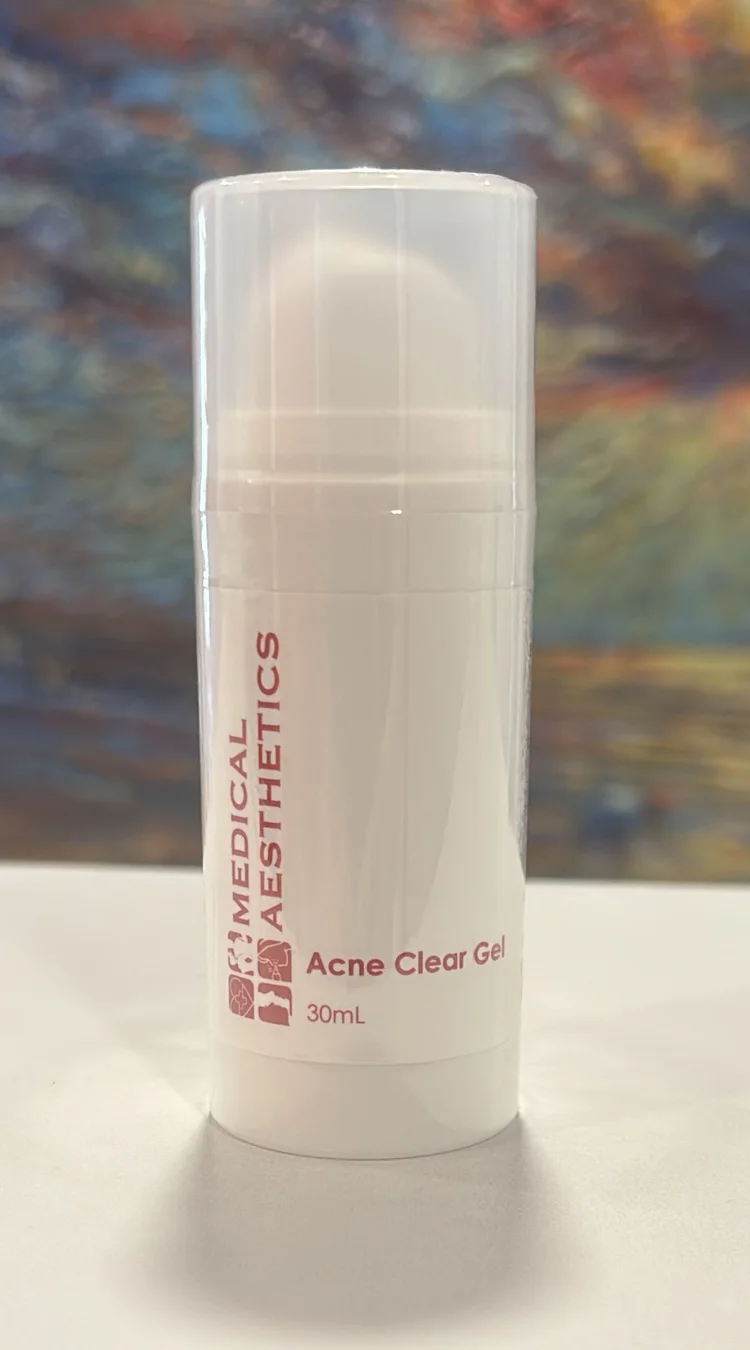 Medical Aesthetics offers acne clear gel for your acne issues.