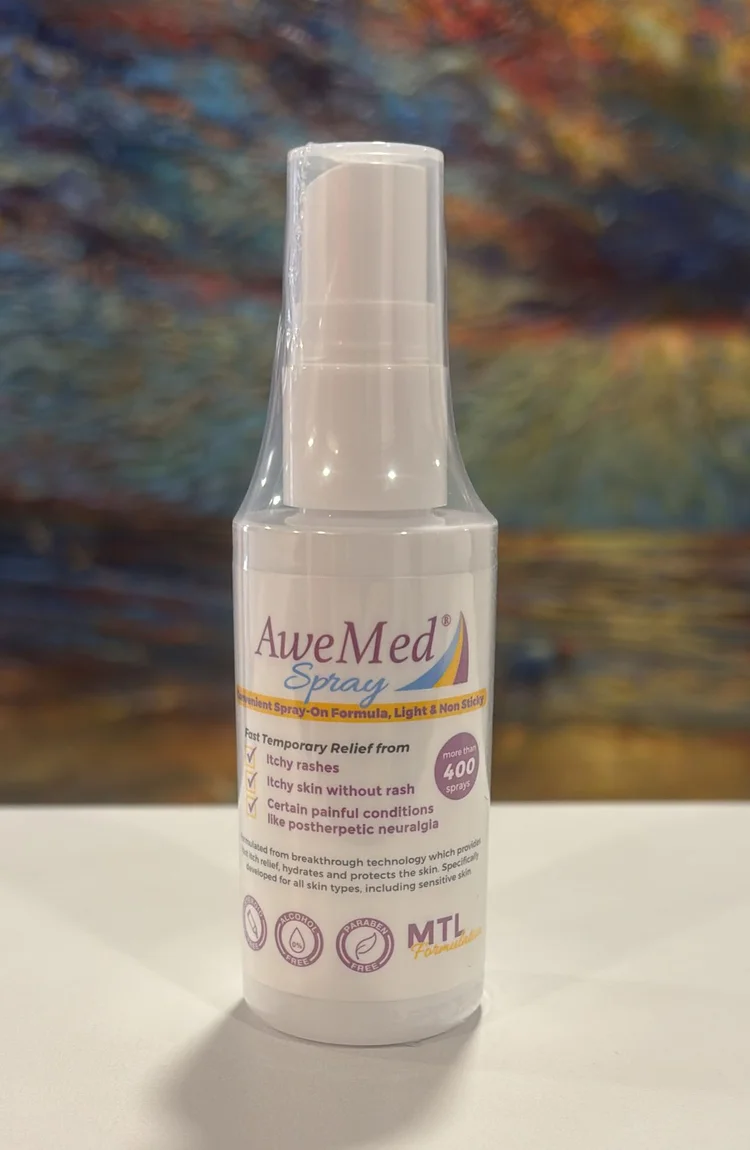Medical Aesthetics offers AweMed Spray for itchy rashes and skin irritation.